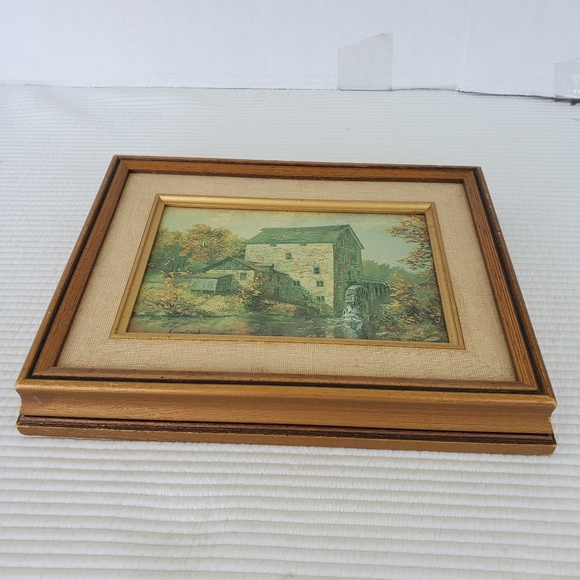 2 Cottage Prints 12"x7.5" Kierstead Gallery Vintage Wood Frame 1980s Cottagecore - Picture 10 of 16